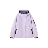 Women's Purple Outdoor Tech Fabric Hard Shell Jacket